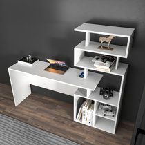 Marble deals desk wayfair